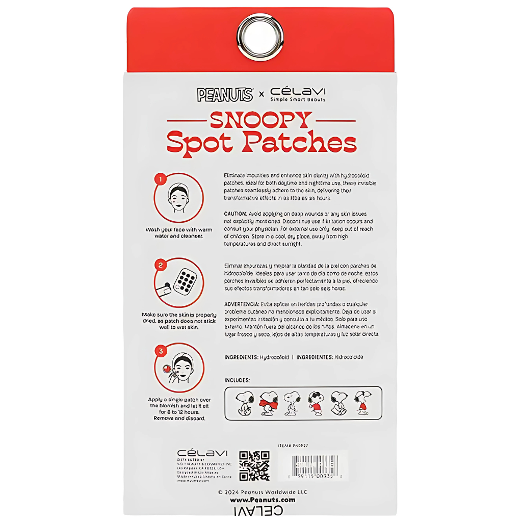 CÉLAVI Peanuts Snoopy Hydrocolloid Spot Patches