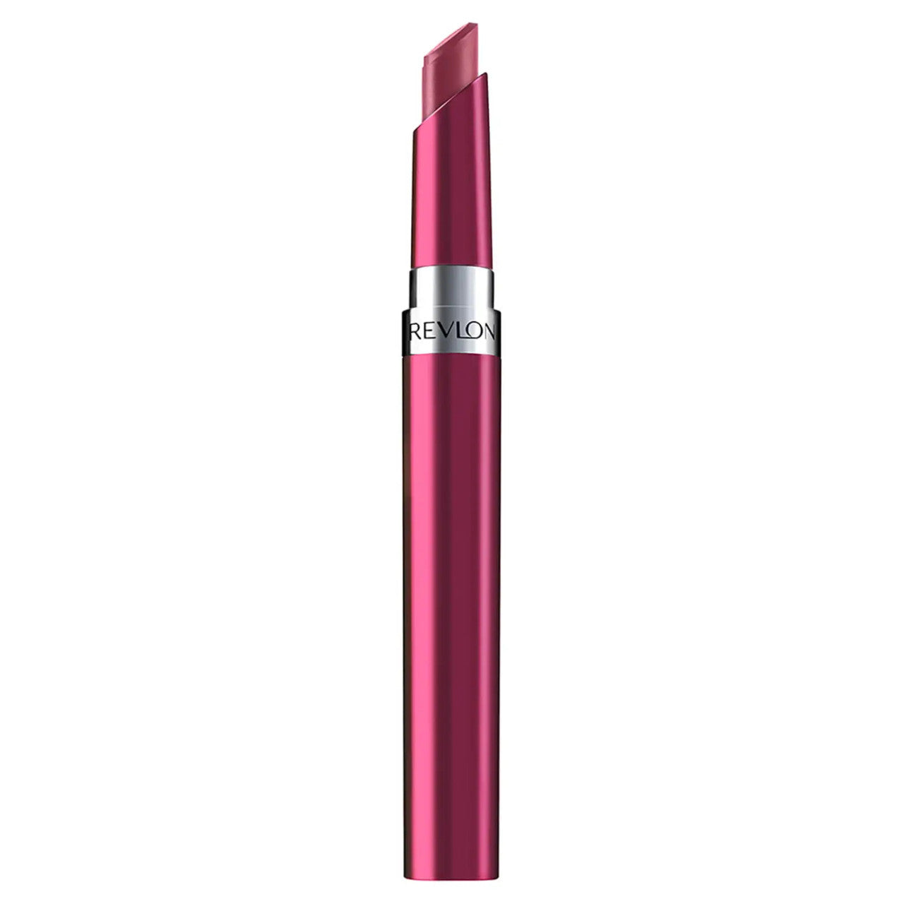 A tube of Revlon HD Gel Lipstick in a vibrant pink shade with a precision tip.