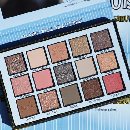 RUDE Shades of Peanuts Eyeshadow Palette - Cool-Toned