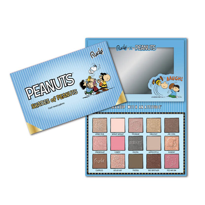 RUDE Shades of Peanuts Eyeshadow Palette - Cool-Toned