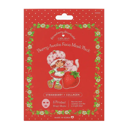 Celavi Strawberry Shortcake Berry Awake Face Mask
