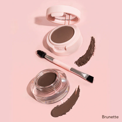 AMORUS USA Brow Kit - Eyebrow Powder & Gel | Brunette