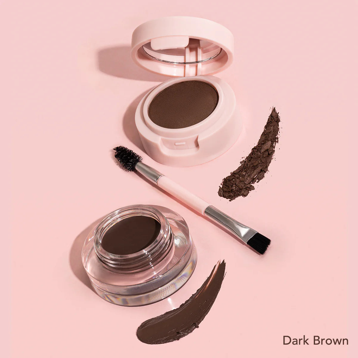 AMORUS USA Brow Kit - Eyebrow Powder & Gel | Dark Brown