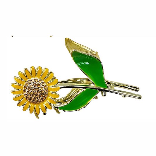 Sunflower Metal Hair Claw