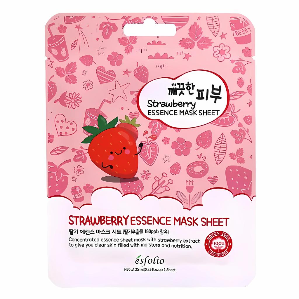 ESFOLIO Essence Sheet Mask | Strawberry